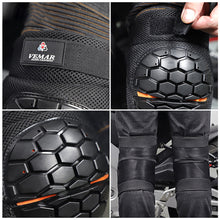 Load image into Gallery viewer, 1Pair Knight Off-Road Motorcycle Turtle Shell Shape Protective Knee Pads Four Seasons Anti-Fall Anti-Collision Warm Protection M-XL
