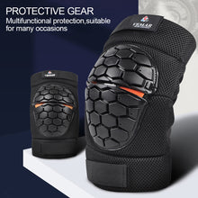 Load image into Gallery viewer, 1Pair Knight Off-Road Motorcycle Turtle Shell Shape Protective Knee Pads Four Seasons Anti-Fall Anti-Collision Warm Protection M-XL

