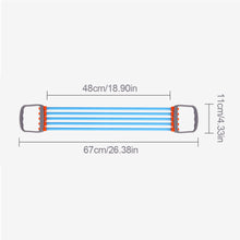 Load image into Gallery viewer, 1PC Chest Extension Puller Home Multi-Function Exercise Weight Loss Arm Strength Training Tpr Pull Rope 30-150 Lbs 5 Gears Resistance Adjustable
