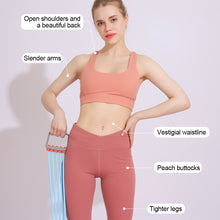 Load image into Gallery viewer, 1PC Chest Extension Puller Home Multi-Function Exercise Weight Loss Arm Strength Training Tpr Pull Rope 30-150 Lbs 5 Gears Resistance Adjustable
