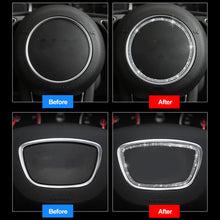 Load image into Gallery viewer, Diamond Bling Car Steering Wheel Emblem Ring Cover Trim Sticker for Audi A1 A3 A4 A5 A6 A6L A7 A8 B9 Q3 Q5 Q7 Q8 C7
