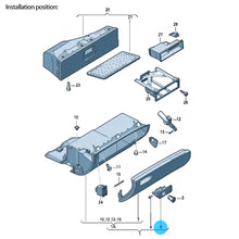 Load image into Gallery viewer, Car Glove Box Lock Lid Handle Without Hole for Audi A4 8E B6 B7 2002 - 2008 Left-hand Drive 8E1857131 with Hole
