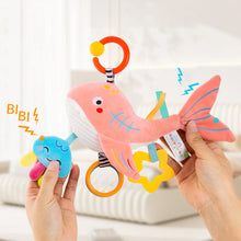 Load image into Gallery viewer, 1Pc Newborn Baby Rattles Plush Stroller Cartoon Animal Toys Baby Mobiles Hanging Bell Educational Baby Toys 0-24 Months
