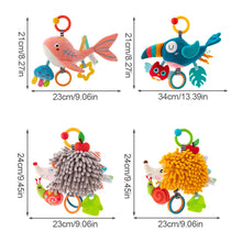 Load image into Gallery viewer, 1Pc Newborn Baby Rattles Plush Stroller Cartoon Animal Toys Baby Mobiles Hanging Bell Educational Baby Toys 0-24 Months
