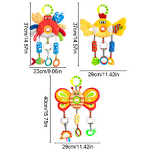 Load image into Gallery viewer, 1Pc Newborn Baby Rattles Plush Stroller Cartoon Animal Toys Baby Mobiles Hanging Bell Educational Baby Toys 0-24 Months
