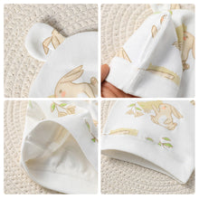 Load image into Gallery viewer, Soft Infant Beanies Caps Baby Hat Cartoon Bear Boneless Muslin Hat Newborn Headwear Windproof Spring Hat 0-3M Baby Hats
