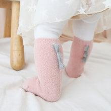 Load image into Gallery viewer, Toddler Kids Socks Newborn Baby Prewalker Winter Thick Coral Fleece Cotton Dinosaur Girl Autumn Infant Boy Cartoon Sock 0-5Y
