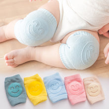 Load image into Gallery viewer, Newborn Autumn Terry Baby Socks Elbow Pads Toddler Crawling Knee Pads Baby Children Knee Pads Smiling Face Knee Pads
