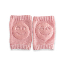 Load image into Gallery viewer, Newborn Autumn Terry Baby Socks Elbow Pads Toddler Crawling Knee Pads Baby Children Knee Pads Smiling Face Knee Pads
