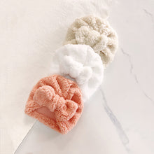 Load image into Gallery viewer, Cute Newborn Baby Hats Knot Turban Bow Fabric Thick Ear Warmer Infant Indian Hat for Boys Girls Soft Hat Beanies Winter

