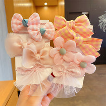 Load image into Gallery viewer, 10pcs Cute Flower Elastic Hair Bands for Girls Hair Protection Bow Tie Scrunchies Hair Rope Sweet Hair Circle Baby Hair Accessories
