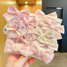 Load image into Gallery viewer, 10pcs Cute Flower Elastic Hair Bands for Girls Hair Protection Bow Tie Scrunchies Hair Rope Sweet Hair Circle Baby Hair Accessories
