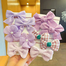Load image into Gallery viewer, 10pcs Cute Flower Elastic Hair Bands for Girls Hair Protection Bow Tie Scrunchies Hair Rope Sweet Hair Circle Baby Hair Accessories
