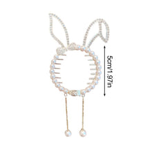 Load image into Gallery viewer, Cute Shiny Angel Wing Animal Ears Hair Clip Elegant Tassel Pearl Hairpins Ponytail Bun Headband For Women Girl Hair Accessories
