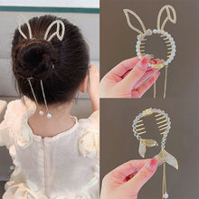 Load image into Gallery viewer, Cute Shiny Angel Wing Animal Ears Hair Clip Elegant Tassel Pearl Hairpins Ponytail Bun Headband For Women Girl Hair Accessories
