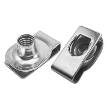 Load image into Gallery viewer, 10pcs Car Spring Steel M4 M5 M6 M8 U Type Clips with Thread 8mm 5mm 6mm 4mm Reed Nuts for Motorcycle Scooter ATV Moped
