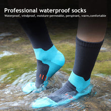 Load image into Gallery viewer, Outdoor Waterproof Socks Breathable Crew Waterproof Socks Hiking Wading Camping Cycling Winter Sliding Snow Warm Sweat Absorption Sock
