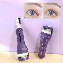 Load image into Gallery viewer, Double Headed Double Use Comb Teeth Eyelash Curler Natural Curling Long-lasting Shaping Portable Eyelash Curler
