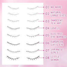 Load image into Gallery viewer, Lower Eyelash Stamp Set Non-smudging Non-clumping Reusable Lower Eyelash Stamp Quick Easy Makeup Application Eyelash makeup Tool
