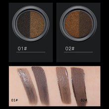 Load image into Gallery viewer, Two Tone Matte Air Cushion Eyebrow Cream Waterproof Long-lasting Non-smudging Eyebrow Dye Cream Makeup Cosmetics
