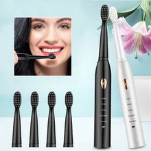 Load image into Gallery viewer, Adult Electric Toothbrush Waterproof Ultrasonic Vibration Toothbrush USB Charging Smart Toothbrush Oral Care

