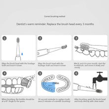 Load image into Gallery viewer, Adult Electric Toothbrush Waterproof Ultrasonic Vibration Toothbrush USB Charging Smart Toothbrush Oral Care
