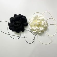 Load image into Gallery viewer, Fashion Rose Necklace Long DIY Camellia Flower Fleece Choker Large Flower Women Elegant Women Neckchain Jewelry
