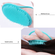 Load image into Gallery viewer, Silicone Multifunctional Soft Multi Color Hair Comb Massage Brush Household Shower Massage Hollowed Out Hair Brush
