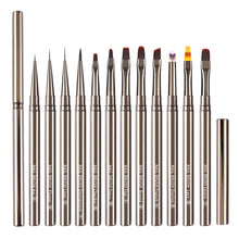 Load image into Gallery viewer, DIY Soft Metal Rod Nail Art Brush Painting Brush Flower Design Acrylic Line Drawing Pen Nail Gel Brush Manicure Tool
