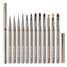 Load image into Gallery viewer, DIY Soft Metal Rod Nail Art Brush Painting Brush Flower Design Acrylic Line Drawing Pen Nail Gel Brush Manicure Tool
