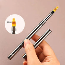 Load image into Gallery viewer, DIY Soft Metal Rod Nail Art Brush Painting Brush Flower Design Acrylic Line Drawing Pen Nail Gel Brush Manicure Tool
