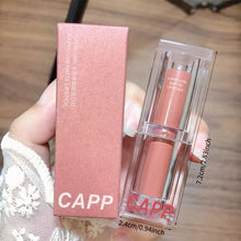 Load image into Gallery viewer, Velvet Matte Lipstick Transparent Acrylic Waterproof Sweatproof Long-lasting Non-fading Nude Lip Gloss Lip Makeup Cosmetics
