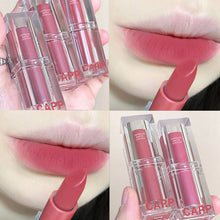 Load image into Gallery viewer, Velvet Matte Lipstick Transparent Acrylic Waterproof Sweatproof Long-lasting Non-fading Nude Lip Gloss Lip Makeup Cosmetics
