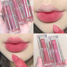 Load image into Gallery viewer, Velvet Matte Lipstick Transparent Acrylic Waterproof Sweatproof Long-lasting Non-fading Nude Lip Gloss Lip Makeup Cosmetics

