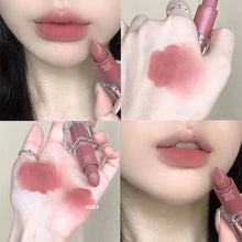 Load image into Gallery viewer, Velvet Matte Lipstick Transparent Acrylic Waterproof Sweatproof Long-lasting Non-fading Nude Lip Gloss Lip Makeup Cosmetics
