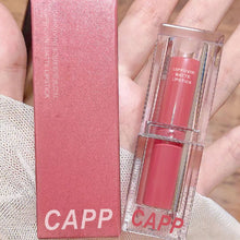 Load image into Gallery viewer, Velvet Matte Lipstick Transparent Acrylic Waterproof Sweatproof Long-lasting Non-fading Nude Lip Gloss Lip Makeup Cosmetics
