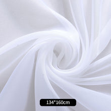 Load image into Gallery viewer, Tulle Sheer Solid Curtains for Living Room Bedroom Window Curtain Drape Rod Pocket Curtains Panel Fabric Decor Voile Organza
