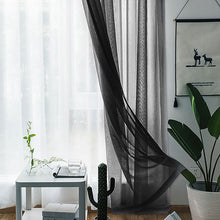 Load image into Gallery viewer, Tulle Sheer Solid Curtains for Living Room Bedroom Window Curtain Drape Rod Pocket Curtains Panel Fabric Decor Voile Organza
