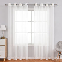 Load image into Gallery viewer, Tulle Sheer Solid Curtains for Living Room Bedroom Window Curtain Drape Rod Pocket Curtains Panel Fabric Decor Voile Organza
