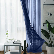 Load image into Gallery viewer, Tulle Sheer Solid Curtains for Living Room Bedroom Window Curtain Drape Rod Pocket Curtains Panel Fabric Decor Voile Organza
