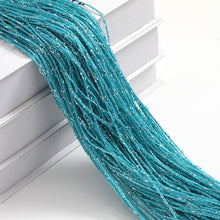 Load image into Gallery viewer, 100x200cm Glitter Door String Living Room String Curtain Shiny Tassel Silver Line Cortinas Valance for Window Home Decoration
