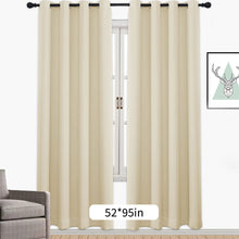 Load image into Gallery viewer, 1PC Blackout Curtains Grommet Drapery Panel for Living Room Decoration Meetingroom Share Room Office Window Curtains
