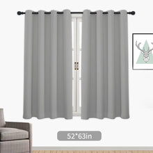 Load image into Gallery viewer, 1PC Blackout Curtains Grommet Drapery Panel for Living Room Decoration Meetingroom Share Room Office Window Curtains
