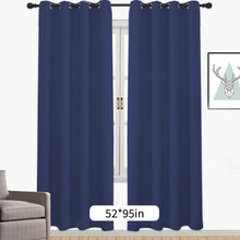 Load image into Gallery viewer, 1PC Blackout Curtains Grommet Drapery Panel for Living Room Decoration Meetingroom Share Room Office Window Curtains
