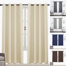 Load image into Gallery viewer, 1PC Blackout Curtains Grommet Drapery Panel for Living Room Decoration Meetingroom Share Room Office Window Curtains
