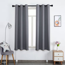 Load image into Gallery viewer, 1PC Blackout Curtains Grommet Drapery Panel for Living Room Decoration Meetingroom Share Room Office Window Curtains
