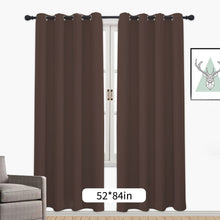 Load image into Gallery viewer, 1PC Blackout Curtains Grommet Drapery Panel for Living Room Decoration Meetingroom Share Room Office Window Curtains
