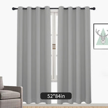 Load image into Gallery viewer, 1PC Blackout Curtains Grommet Drapery Panel for Living Room Decoration Meetingroom Share Room Office Window Curtains
