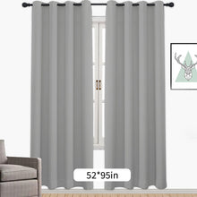 Load image into Gallery viewer, 1PC Blackout Curtains Grommet Drapery Panel for Living Room Decoration Meetingroom Share Room Office Window Curtains
