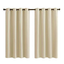 Load image into Gallery viewer, 1PC Blackout Curtains Grommet Drapery Panel for Living Room Decoration Meetingroom Share Room Office Window Curtains
